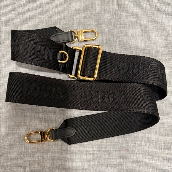Louis Vuitton Black Guitar Jacquard Bag Strap - Picture 1 of 6